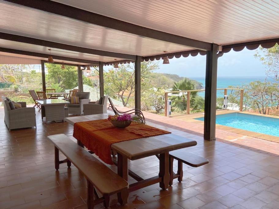 Le Caillou *** Belle Villa, 4 Chambres, Piscine, Vue Mer *** Le Diamant Exterior photo